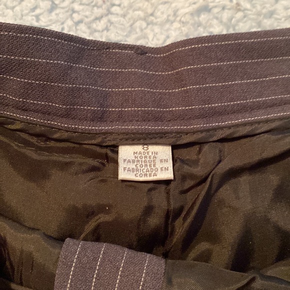 Petite Sophisticate Pin Stripe Pant Suit - Picture 8 of 10